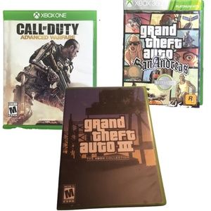 Xbox/Xbox 360/Xbox One Bundle of 3 Games